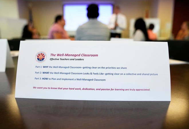 A training session for Arizona educators called "The Well-Managed Classroom ― Effective Teachers and Leaders" was held at the Arizona Department of Education in Phoenix on June 20, 2023.